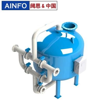 1．用于要求出水濁度≤5mg/L 能符合飲用水質(zhì)標(biāo)準(zhǔn)的工業(yè)用水、生活用水及市政給水 系統(tǒng)； 2．工業(yè)污水中的懸浮物、固體物的去除； 3．可用作離子交換法軟化、除鹽系統(tǒng)中的預(yù)處理設(shè)備，對水質(zhì)要求不高的工業(yè)給水的粗過濾設(shè)備； 以及用在游泳池循環(huán)處理系統(tǒng)、冷卻循環(huán)水凈化系統(tǒng)等。