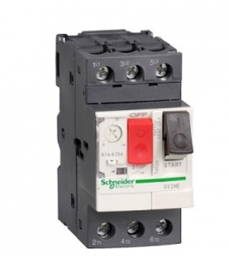 國(guó)產(chǎn) GV2 ME 電動(dòng)機(jī)熱磁斷路器, 按鈕(控制), 熱脫口范圍: 6-10 A, 螺釘夾緊端子